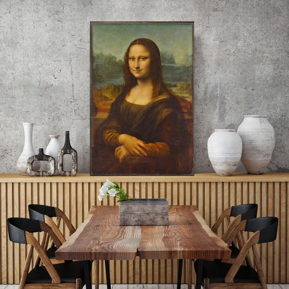 Museam Quality , 100% Handmade Famous Oil Painting Reproduction on Canvas Classical Figure Wall Art Museum Quality,Mona Lisa