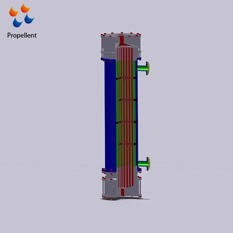 Tube and shell graphite heat exchange chemical corrosion medium heat exchange acid liquid and gas heat exchanger