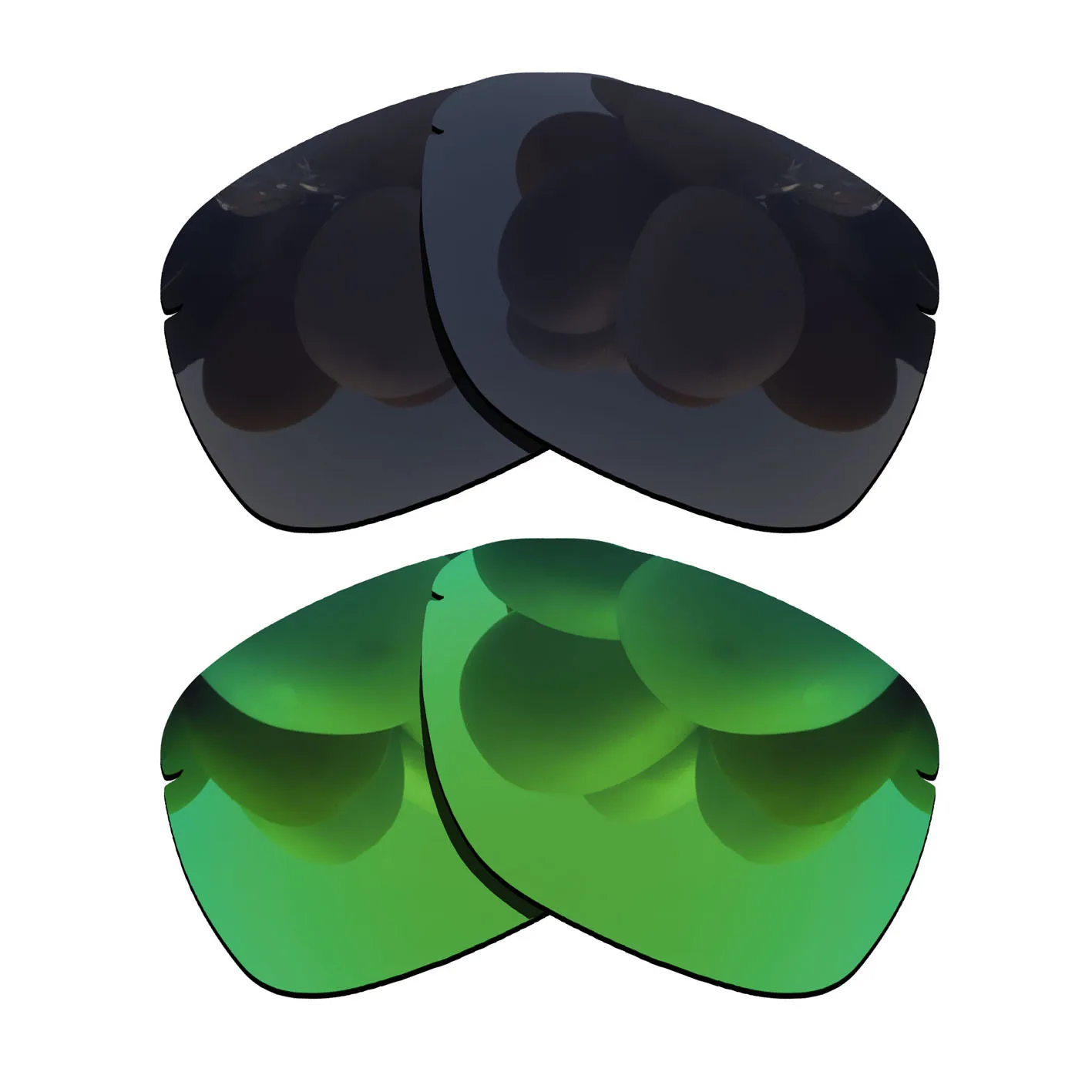 

Grey Black&Green Lenses Replacement For-Oakley Tailhook Polarized Sunglasses