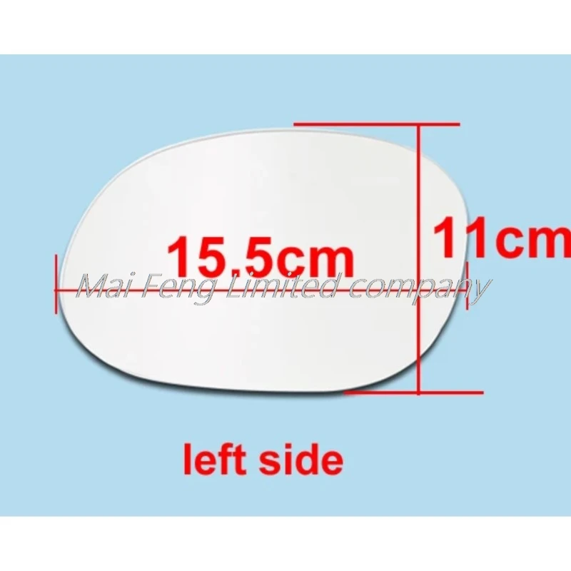 Auto accessories for Peugeot 206 207 2004-2008 rear view mirror lens outside side reflective glass lens does not heat