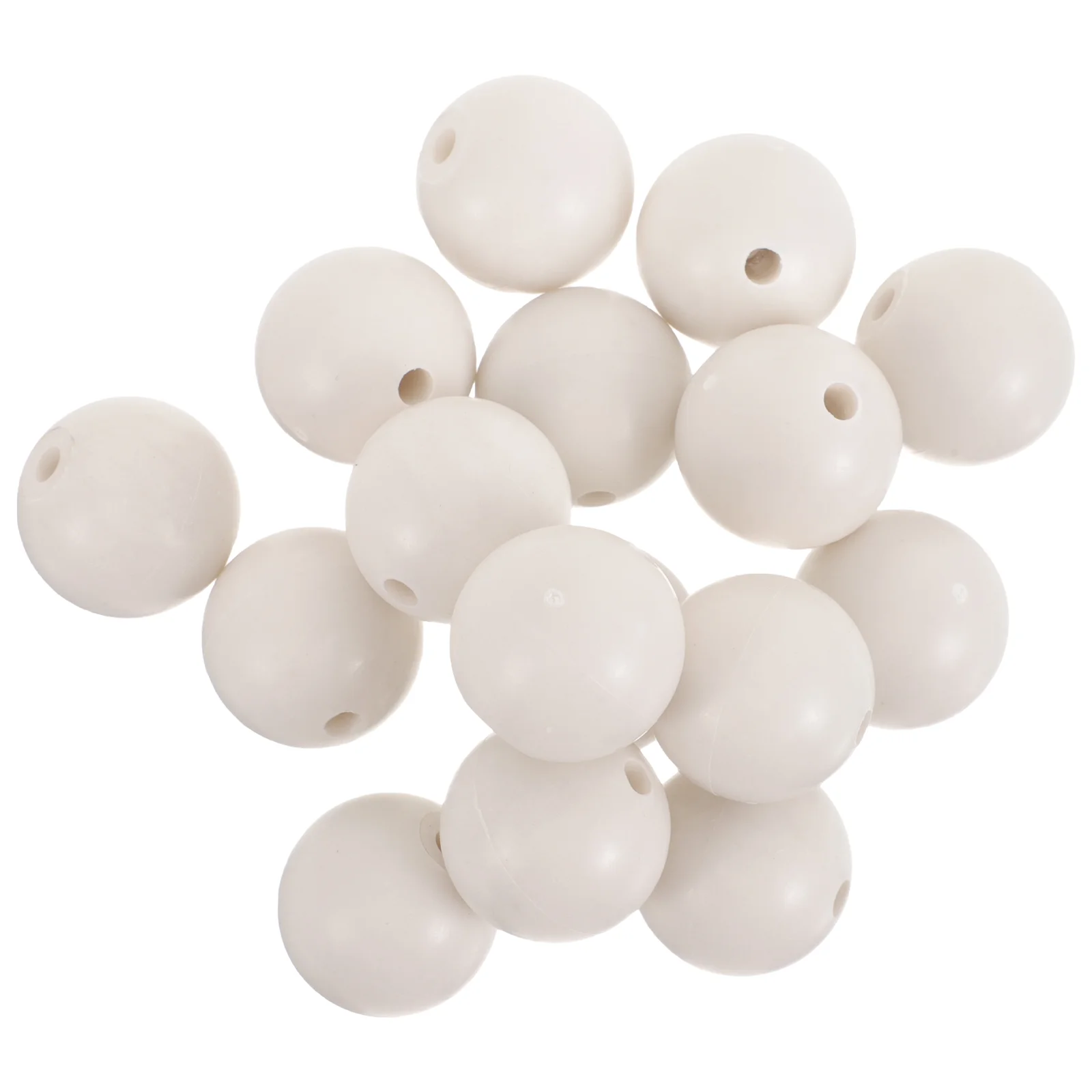 20 Pcs Outdoor Flagpole Accessories Weights for Bottom of Beads Retainer with Hole Guide Plastic