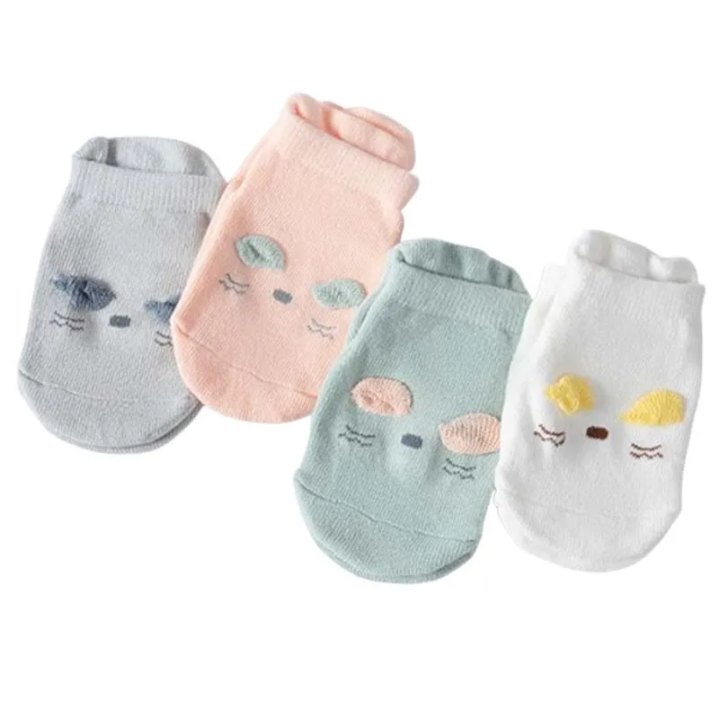 

4Pair/lot new spring and summer cute cartoon children's baby socks