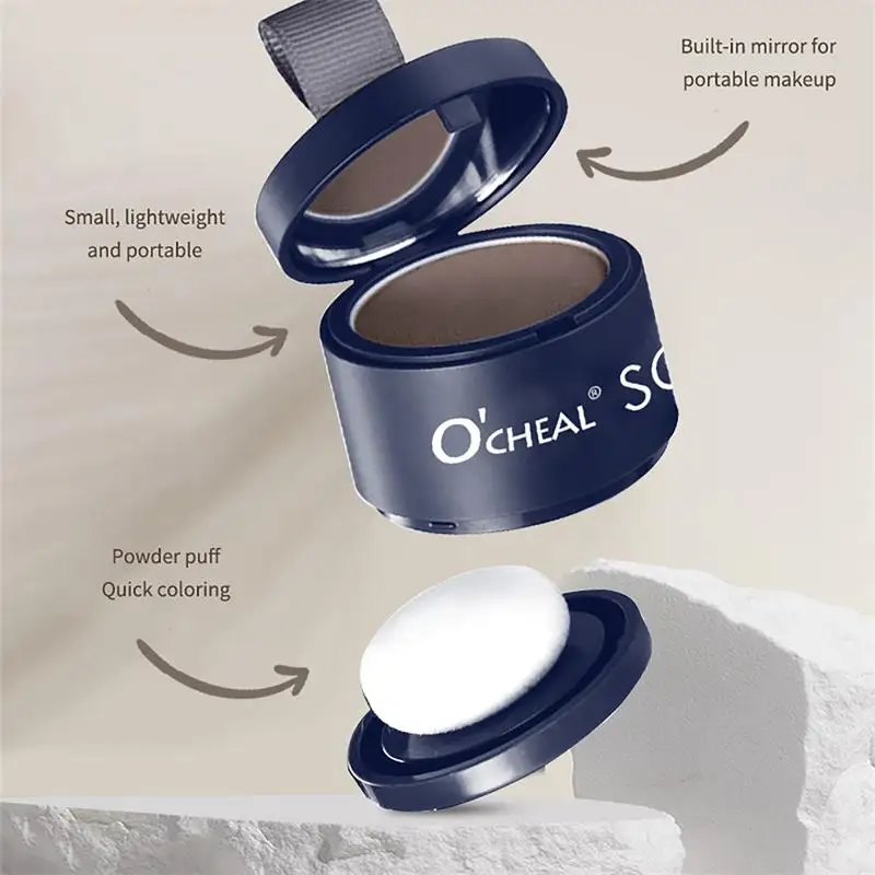 1PCS O'cheal Hairline Fluffy Powder Repair Volume Powder Shadow Shadow Powder คอนซีลเลอร์ผมครอบคลุมเติมหน้าผากเส้นผมใหม่