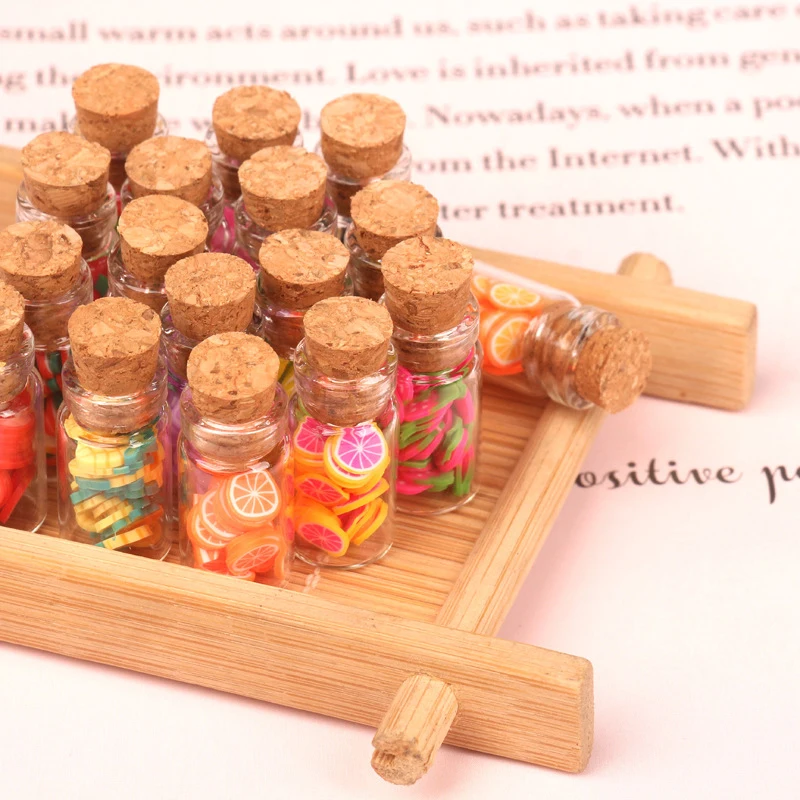 5PCS 1:12 Dollhouse Miniature Fruit Assorted Glass Cans Dried Fruit Candy Jar Kid Pretend Play Toy Doll House Accessories Random