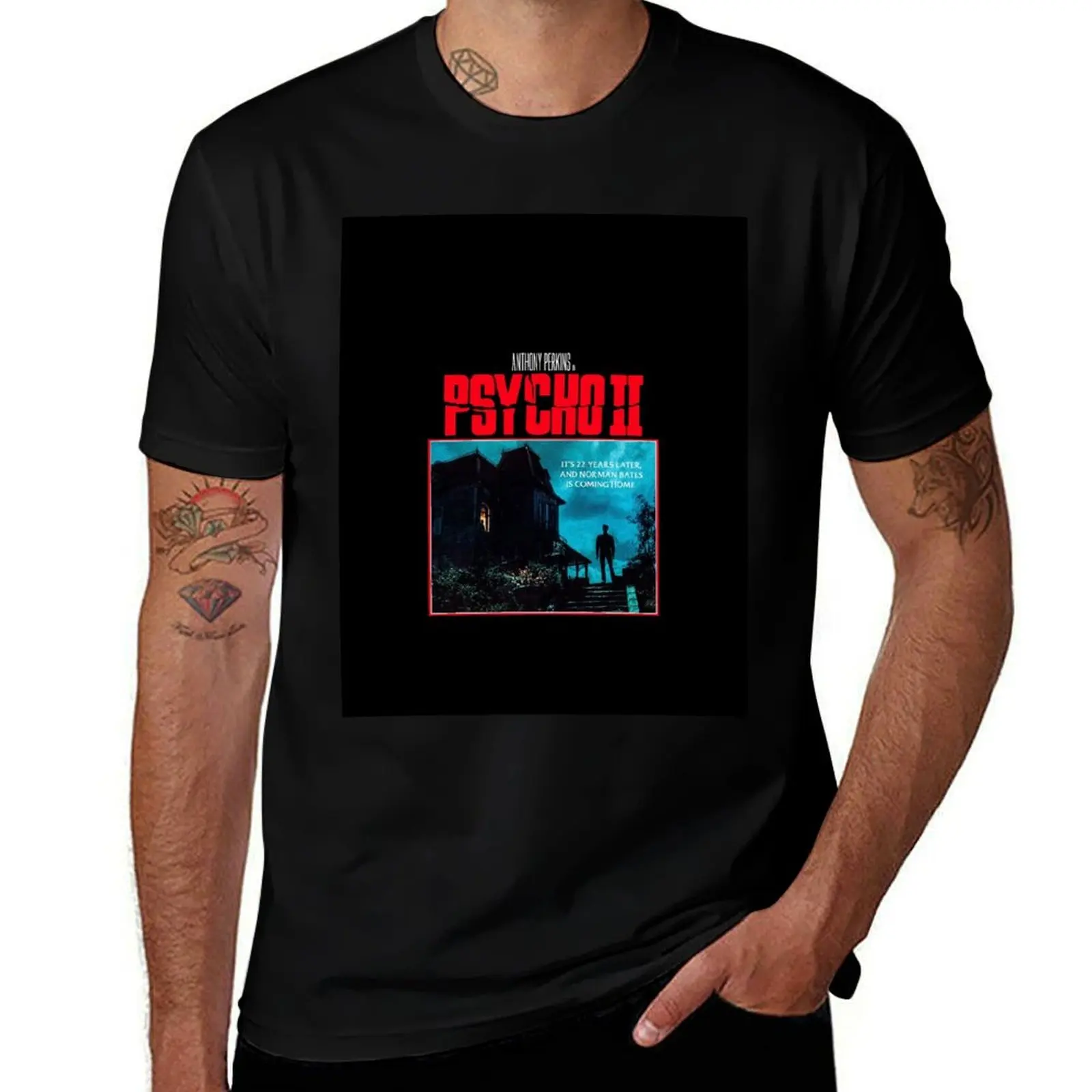 

Psycho 2 Anthony Perkins T-Shirt man t shirt luxury funny t shirts man man t shirt heavy cotton T-Shirt