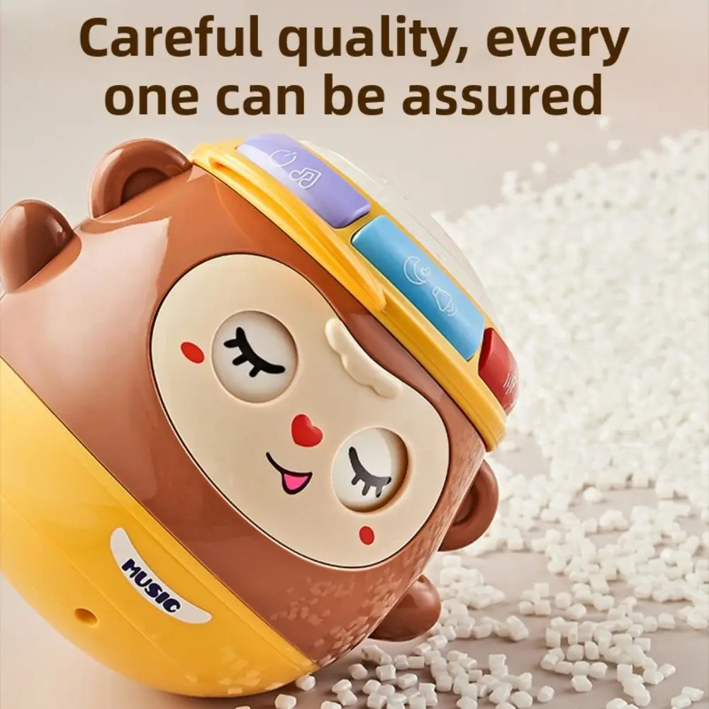 Crafts Tummy Time Rocking Toy Handmade Collection Tumbler Rocking Toy Desktop Decoration Mini Face Changing Doll