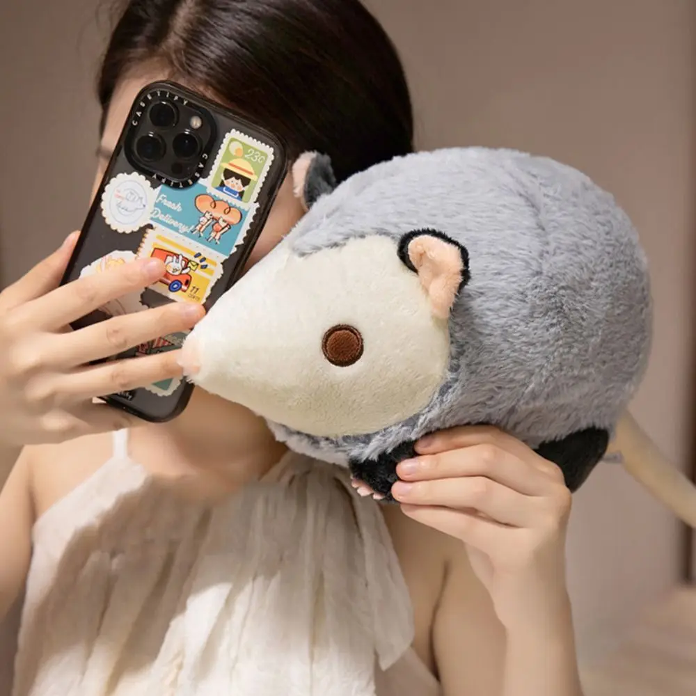 ตุ๊กตาหนูผ้าฝ้าย PP แบบจำลอง ตุ๊กตาหนูนุ่มนิ่มแบบอินเทอร์แอคทีฟ ของเล่นตุ๊กตาหนูเหมือนจริง ของสะสมตุ๊กตาหนูแบบสมจริง