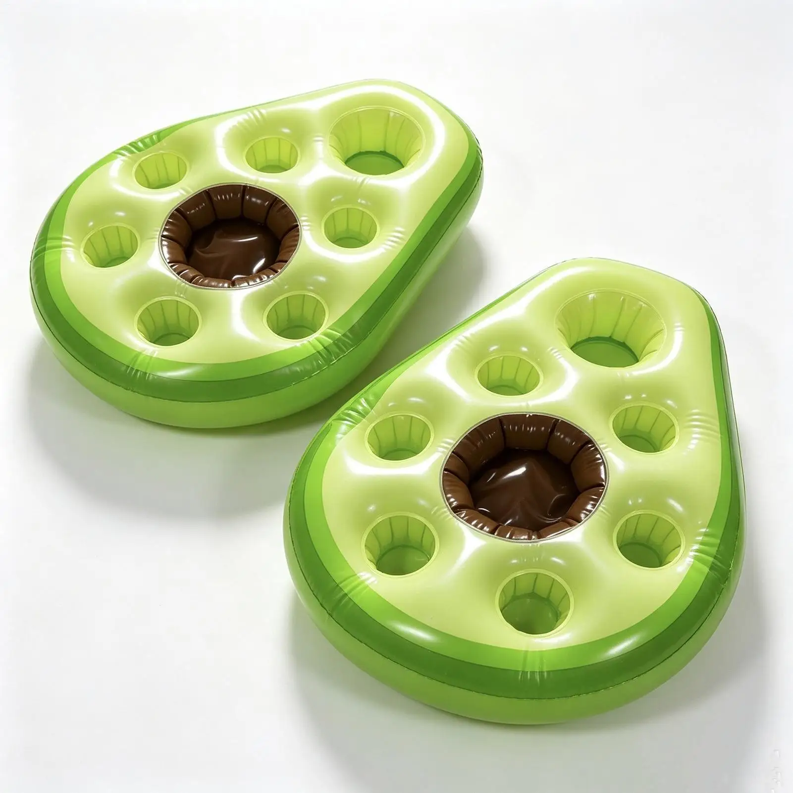 Floating Table For Pool Inflatable Large Avocado Reusable Beverage Tray Lake Floating Drink Holder For Weekend Trip Indoor Home