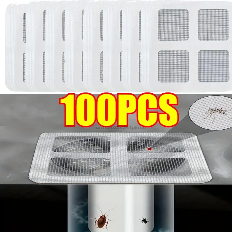 Pegatinas de reparación de pantalla de ventana, parches de relleno de agujeros autoadhesivos de alta viscosidad, pegatinas de agujeros de drenaje a prueba de mosquitos y insectos