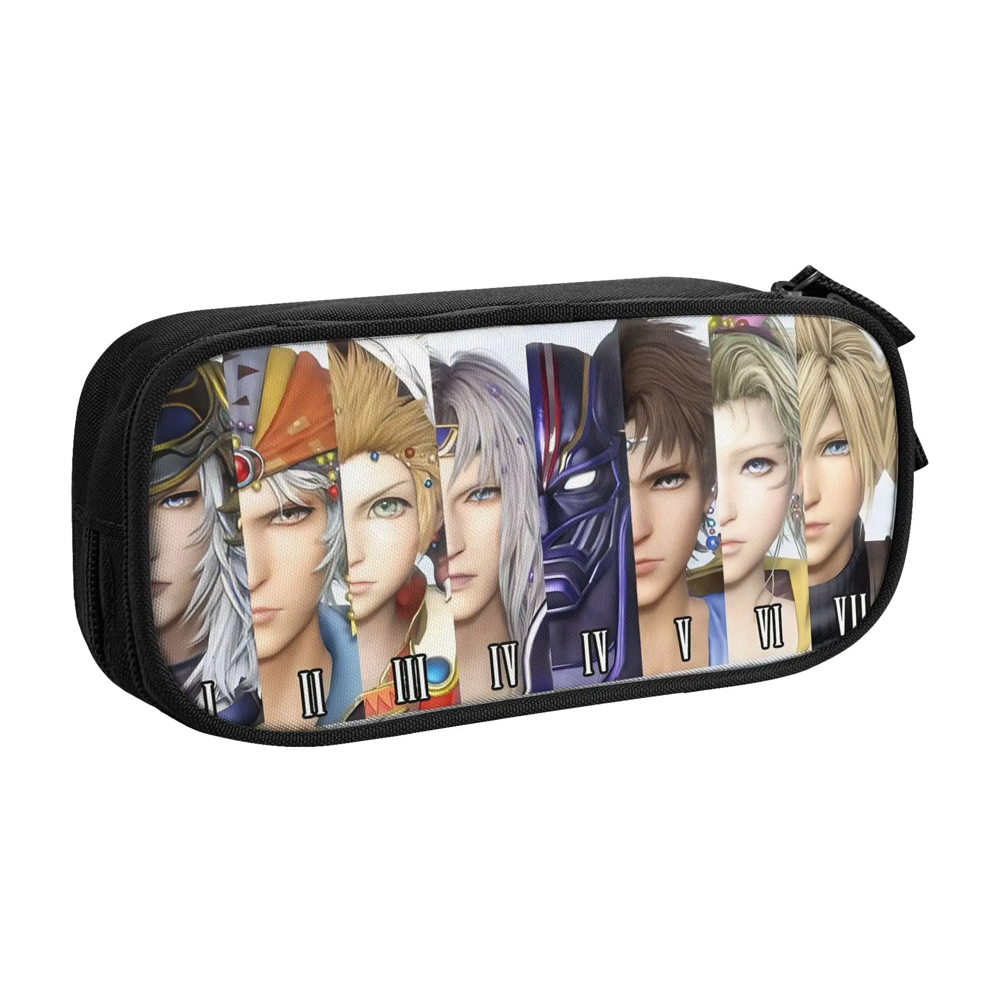 Final Fantasy Rocks My World Pencil Cases for Girl Boy Big Capacity Game Japan Fantasy Video   Pen Box Bag School Supplies