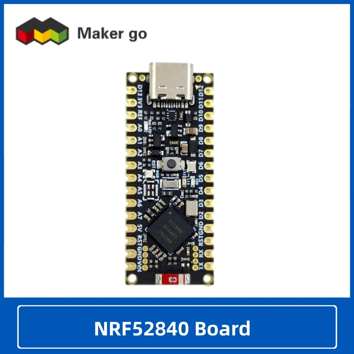 Micro controlador para Arduino, placa de desenvolvimento, Bluetooth, Ble5, Nano 33, BLE NRF52840