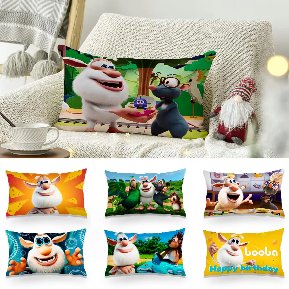 New Boobas Animation For Kids Cushion Cover Print Anime Cartoon Floor Pillow Case Cool Pillowcase Home Decoration