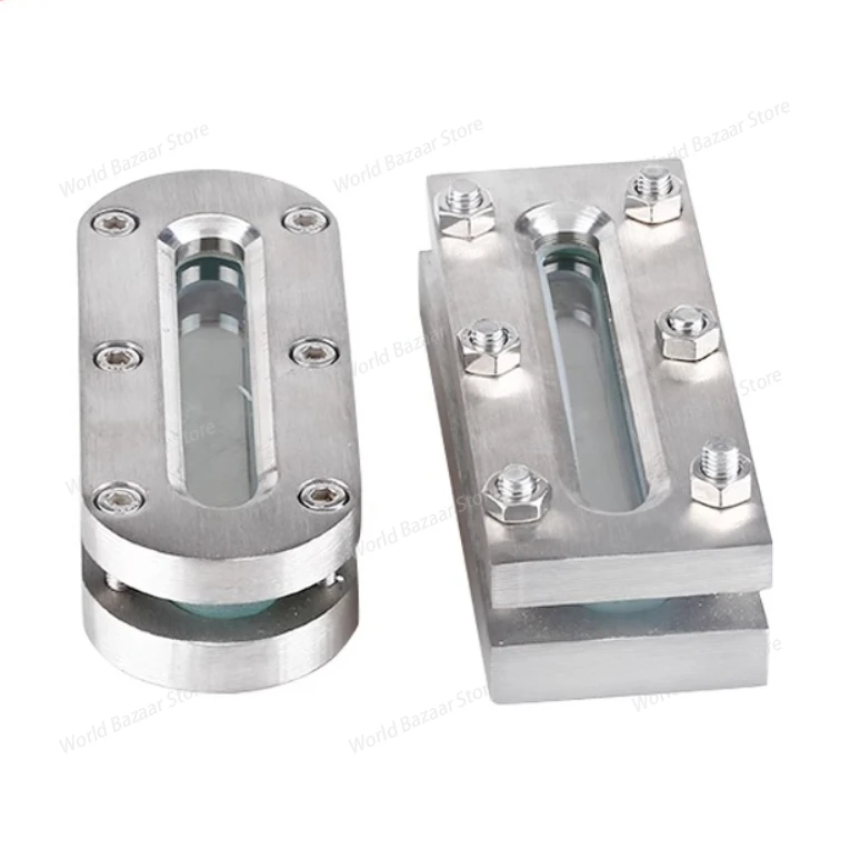 

Stainless steel square-framed long flat plate sight glass,flat-welded elliptical sight glass level gauge,observation window