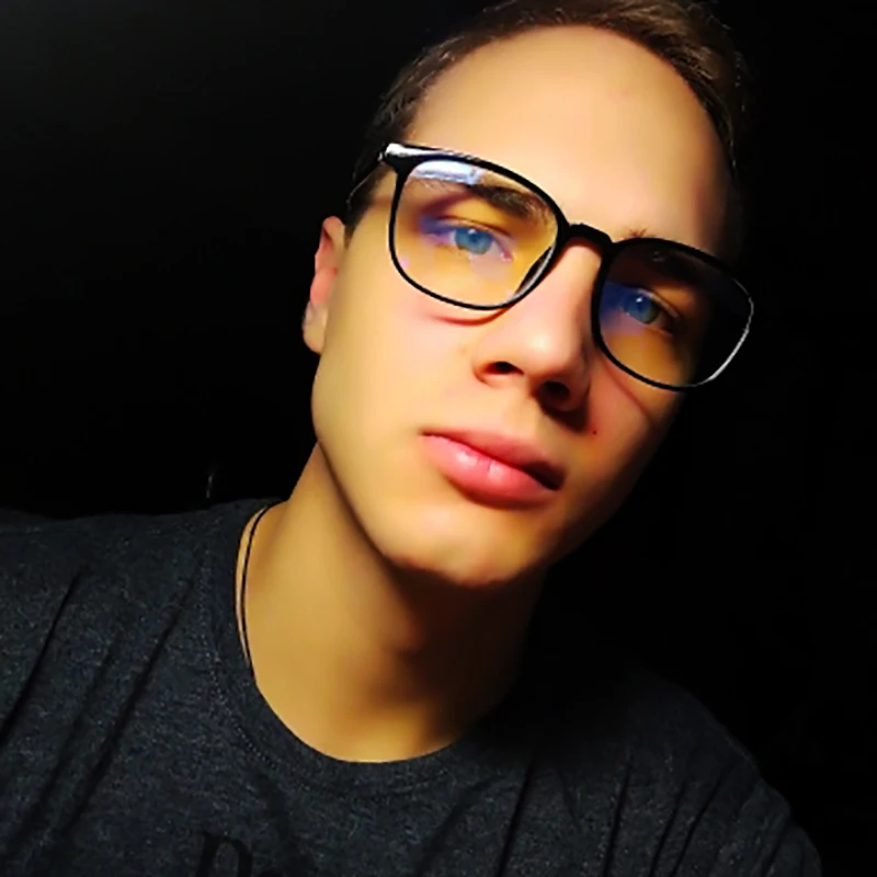 إطار نظارات كمبيوتر مربع شفاف للنساء والرجال مضاد للضوء الأزرق نظارات دائرية تحجب النظارات البصرية