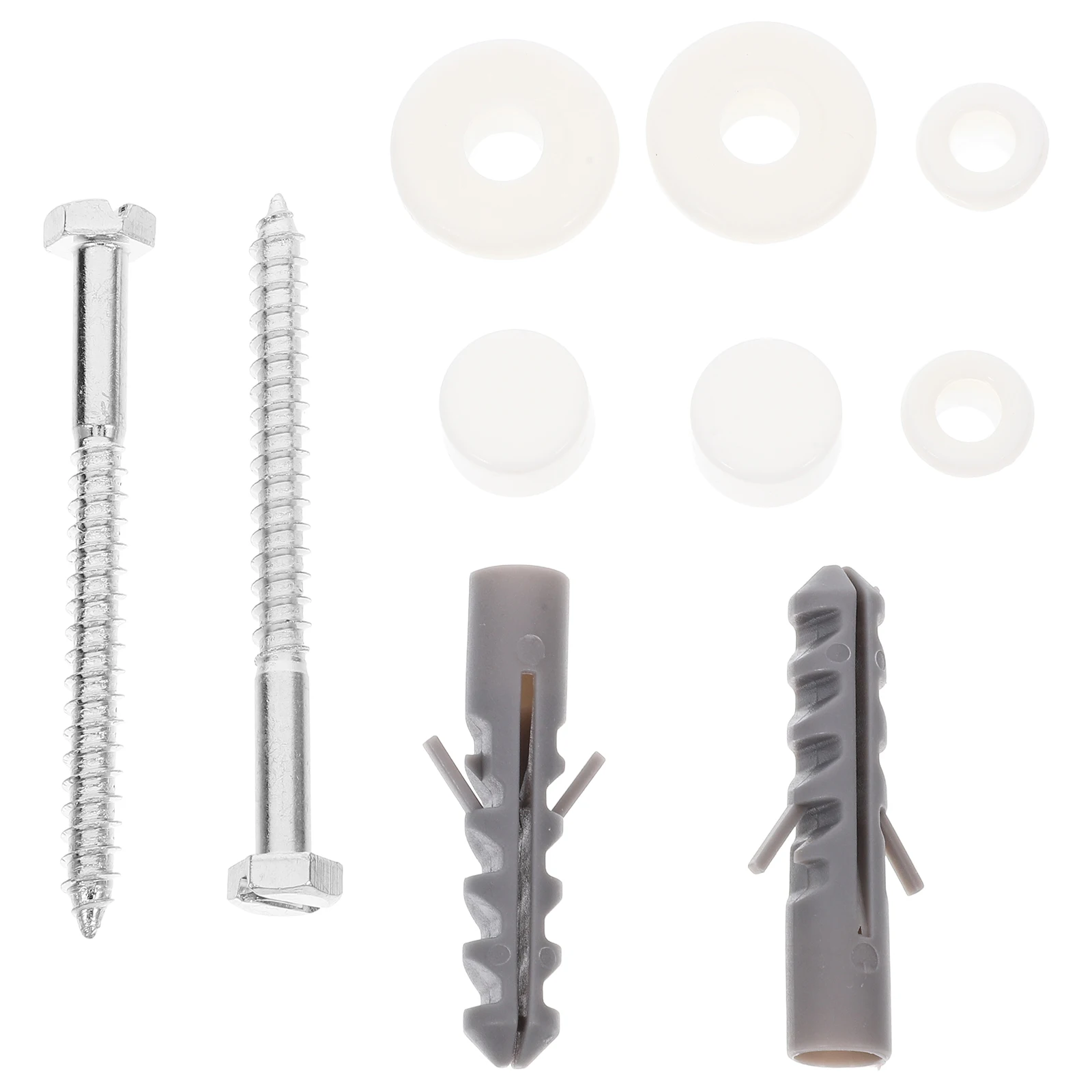 

1 set Seat Bolts Tank Screws Fixing Kit Lock Nuts Sealing Gasket Durable Hardware Connector for Home Office School Repair
