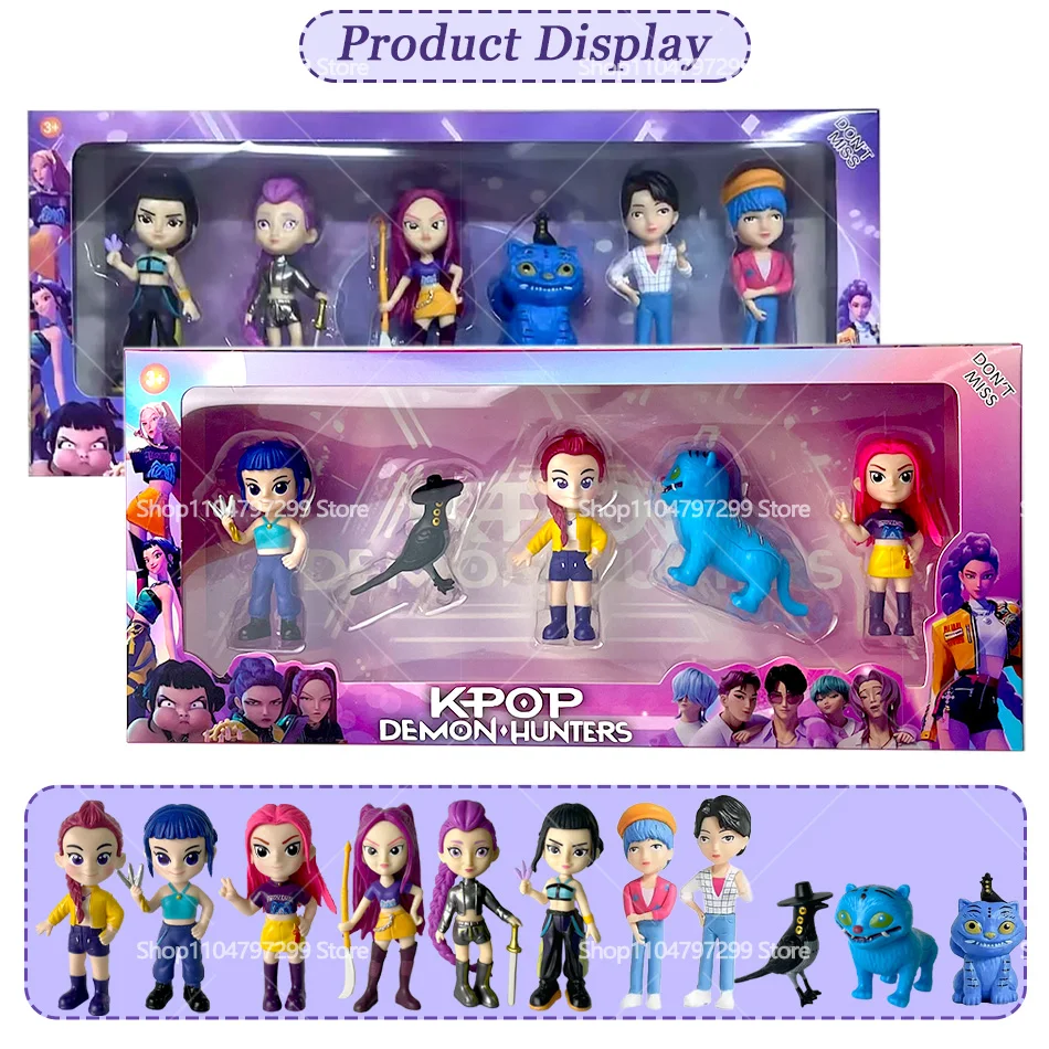 2026NEW Kpop Devil Hunter รูมิ โซอี้ มิรา อนิเมะ โพลีไวนิลคลอไรด์ ของสะสมตัวละคร ของตกแต่งโต๊ะทำงาน ของขวัญปีใหม่สำหรับเด็ก