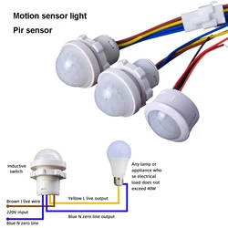 AC110-240V motion sensor light PIR sensor Infrared Motion Sensor Detection Automatic Sensor Light Switch Sensitive Night Lamp