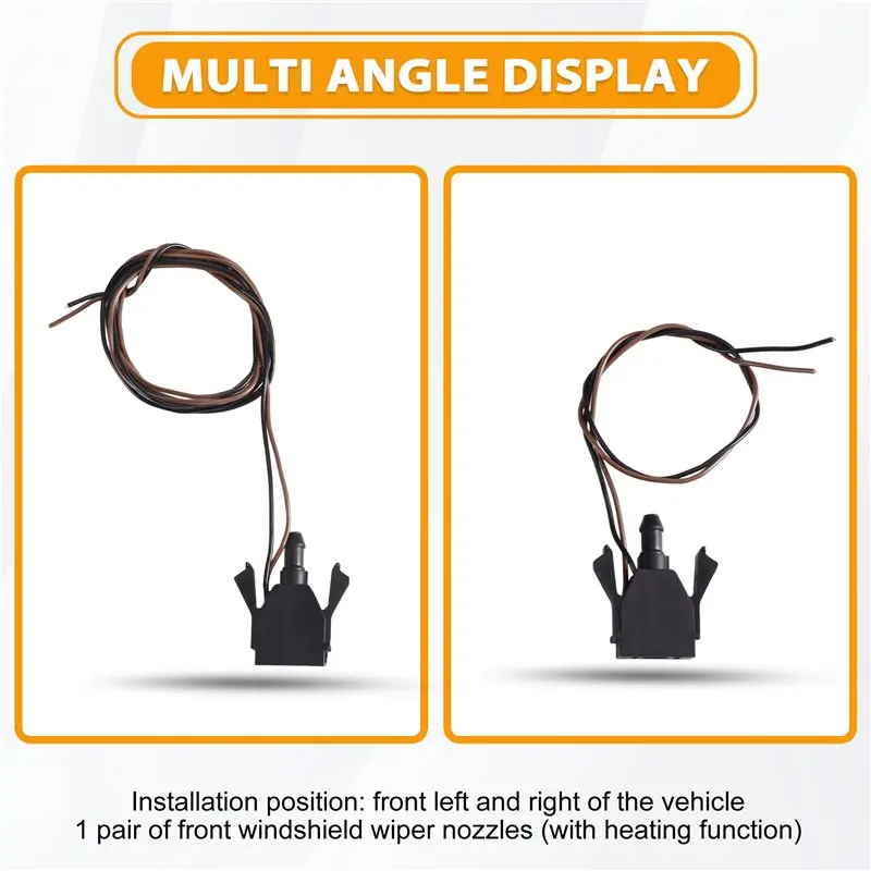 Front Windshield Washer Hose With Heating Nozzle 1 Pair For Seat Leon Toledo Altea 04-15 5P0955987B 5P0955988B 5P0955985B Heater