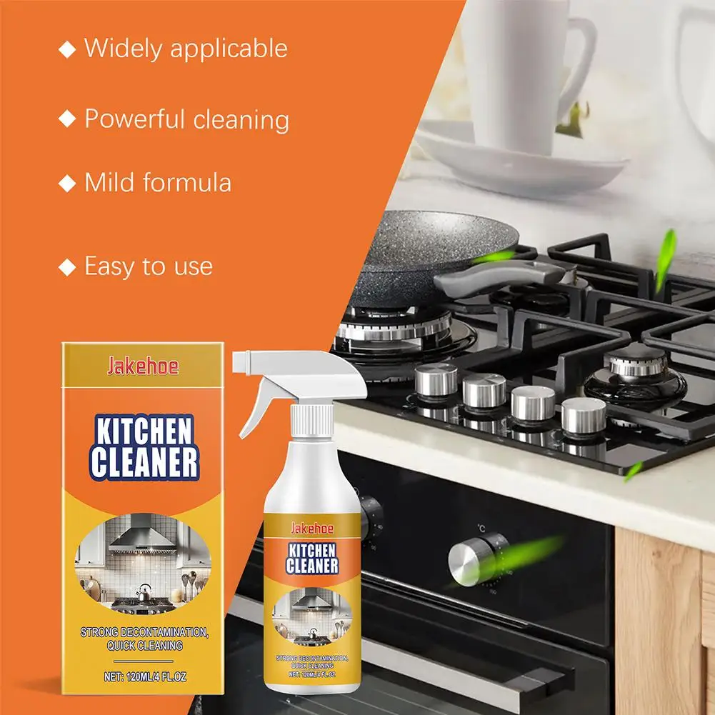 Środek do czyszczenia ciężkich oleju Spray bąbelkowy Odtłuszczacz plam z oleju kuchennego Środek do usuwania plam z grilla Płyty kuchenne Spray do czyszczenia kuchni V5v4