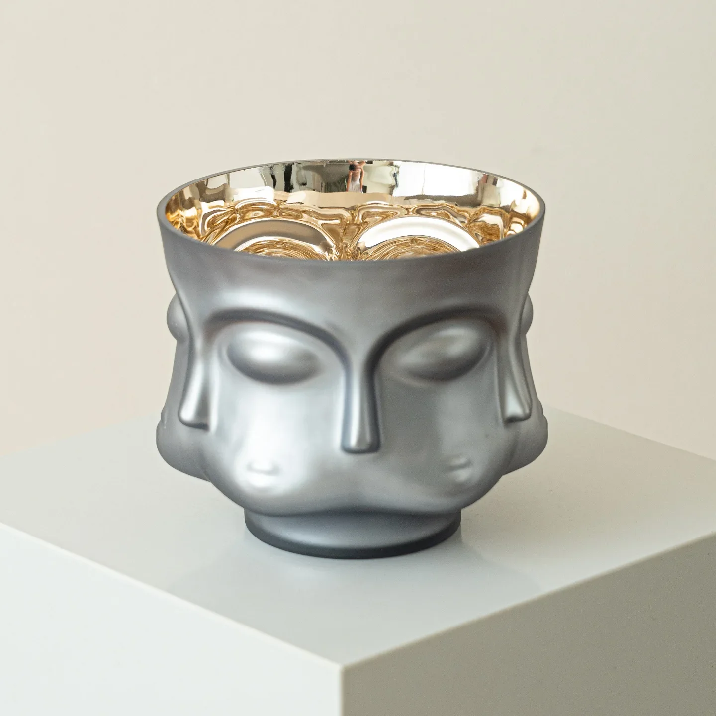 Glass Vase Abstract Human Face Figurine Portrait Flowerpot Flower Vases Terrarium Floreros Home Decoration Accessories