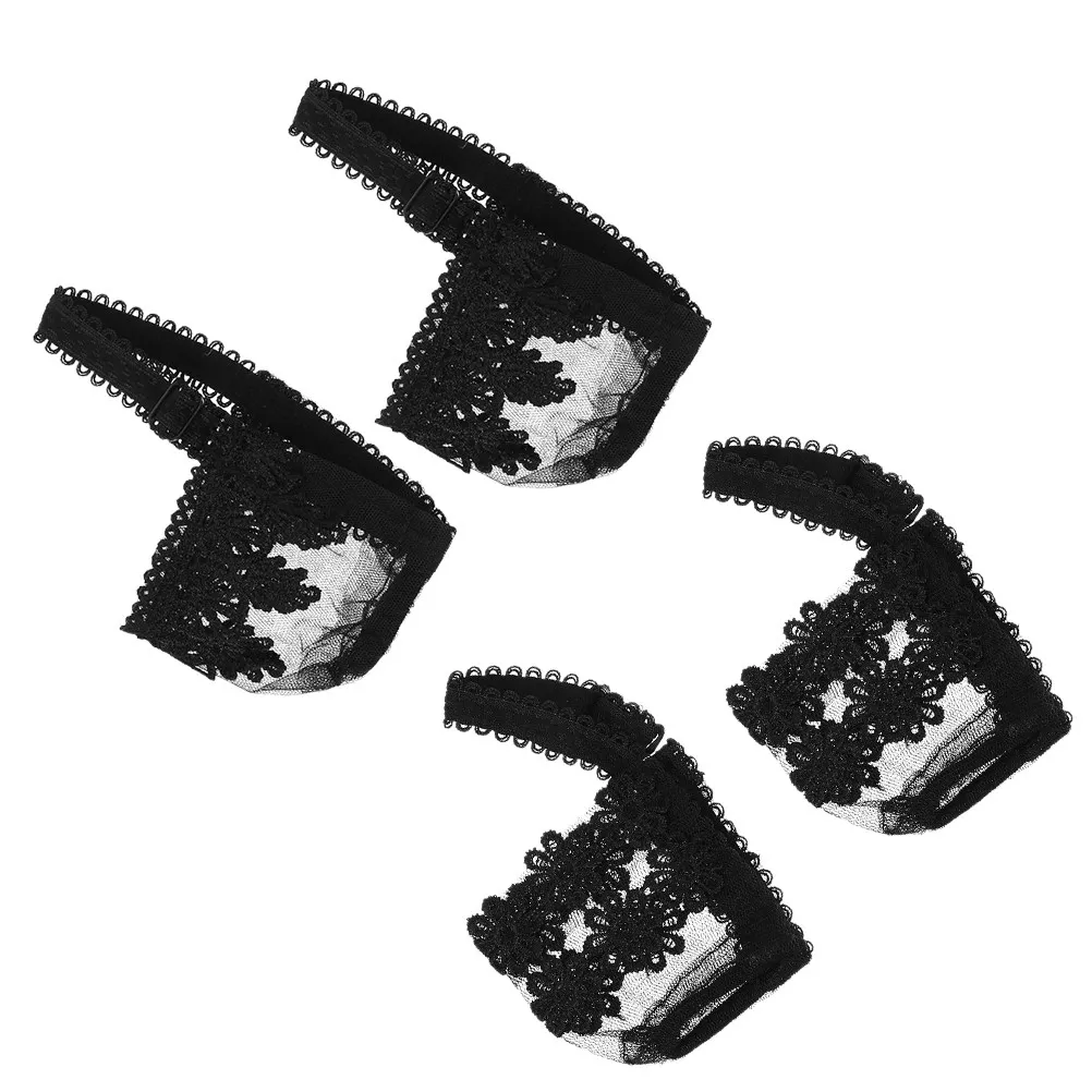 4Pairs Premium Lace Anti-Slip High Heel Shoe Straps for Weddings Dancing Events Prevent Slipping Dropping Off Fix Sandals