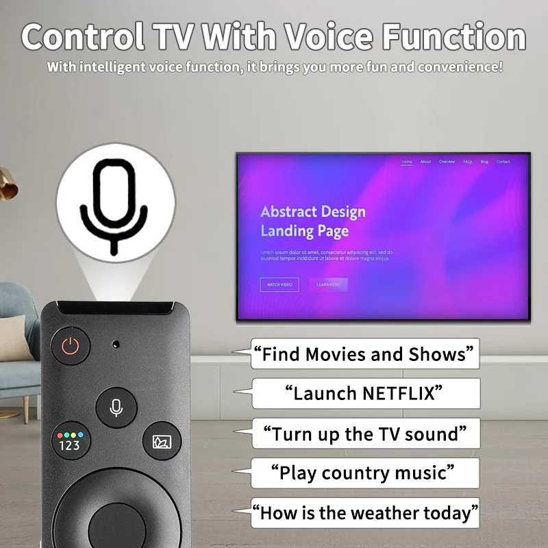 BN59-01298G BN59-01298H For Samsung Voice Remote Control Compatible With Samsung Smart TV QA55Q6 QA55Q7 QA55 QA65Q8FNAW