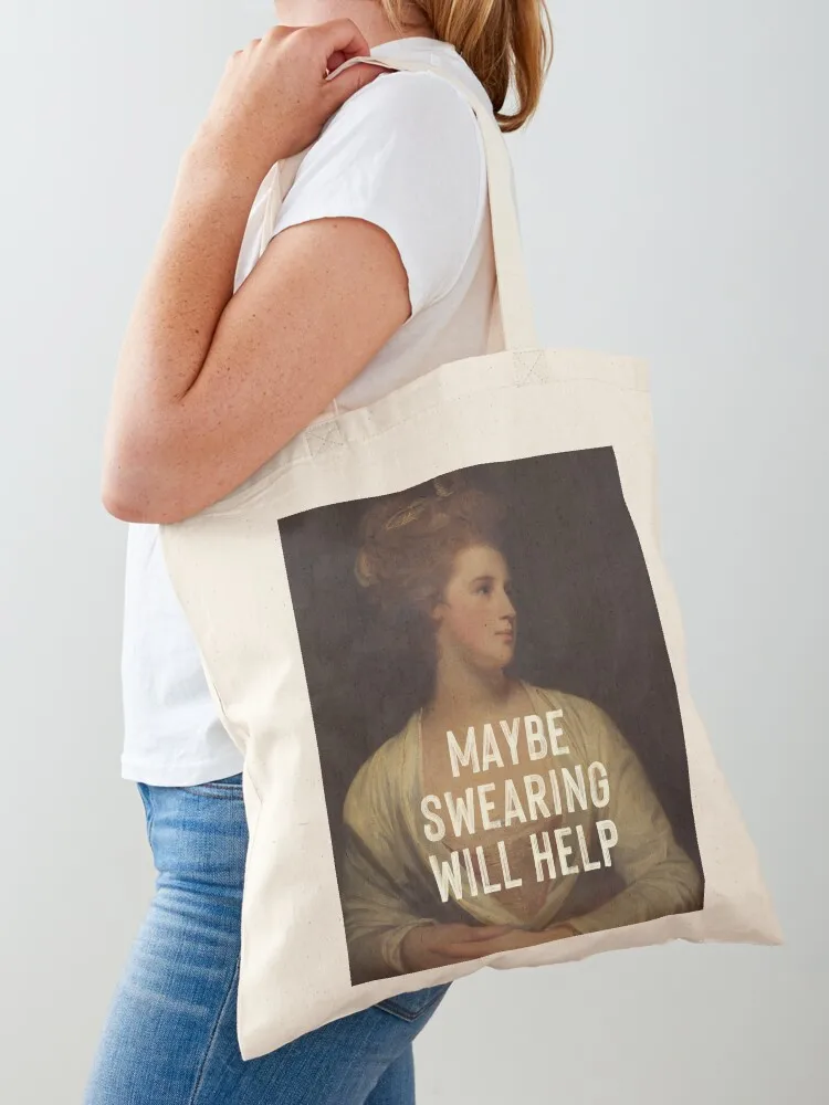 

Maybe Swearing Will Help Tote Bag bags luxury women Women bags Handbags women Eco bag