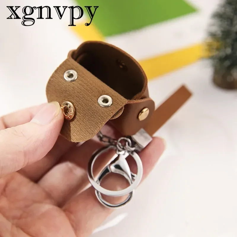 Xgnvpy-pu porta-moedas de couro, pequeno ornamento de armazenamento, pingente criativo chaveiro, estilo europeu e americano, pequenos presentes, novos