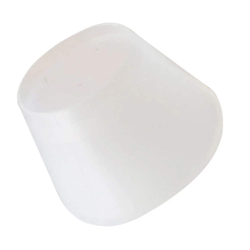 

Silicone Racket Bottom Hat Tennis Racquet End Protector Shock Absorption Non-Slip Wear-Resistant Power Hat for Racket White