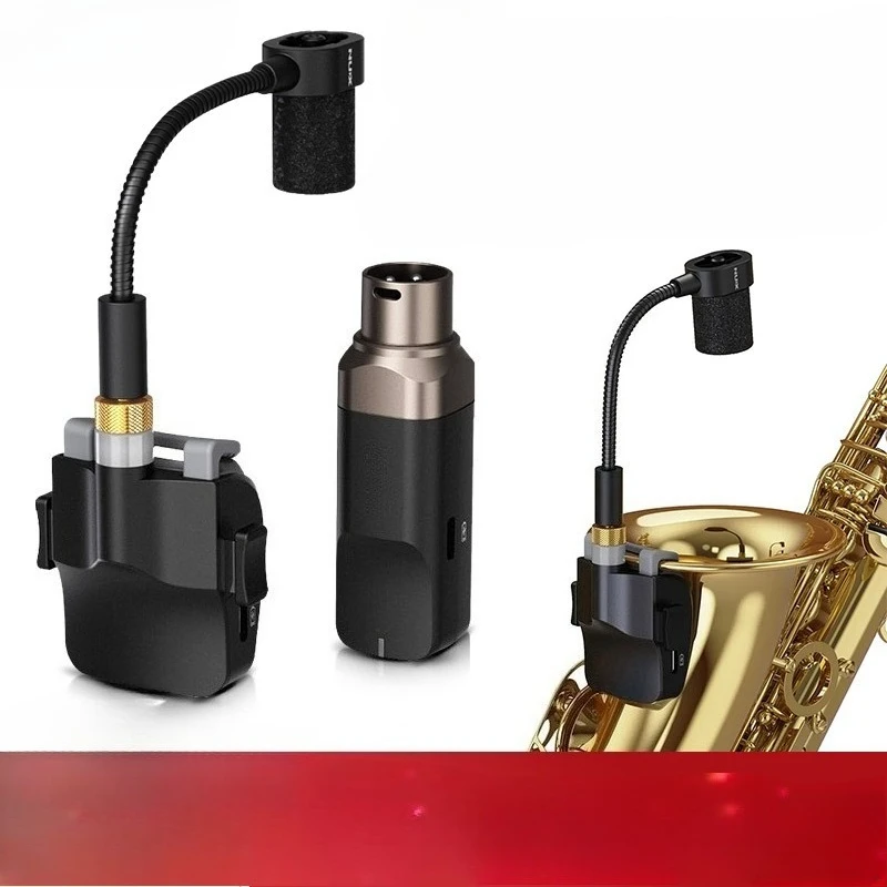 Saxophone dedicated wireless transmission wind transmitter receiver outdoor performance microphone