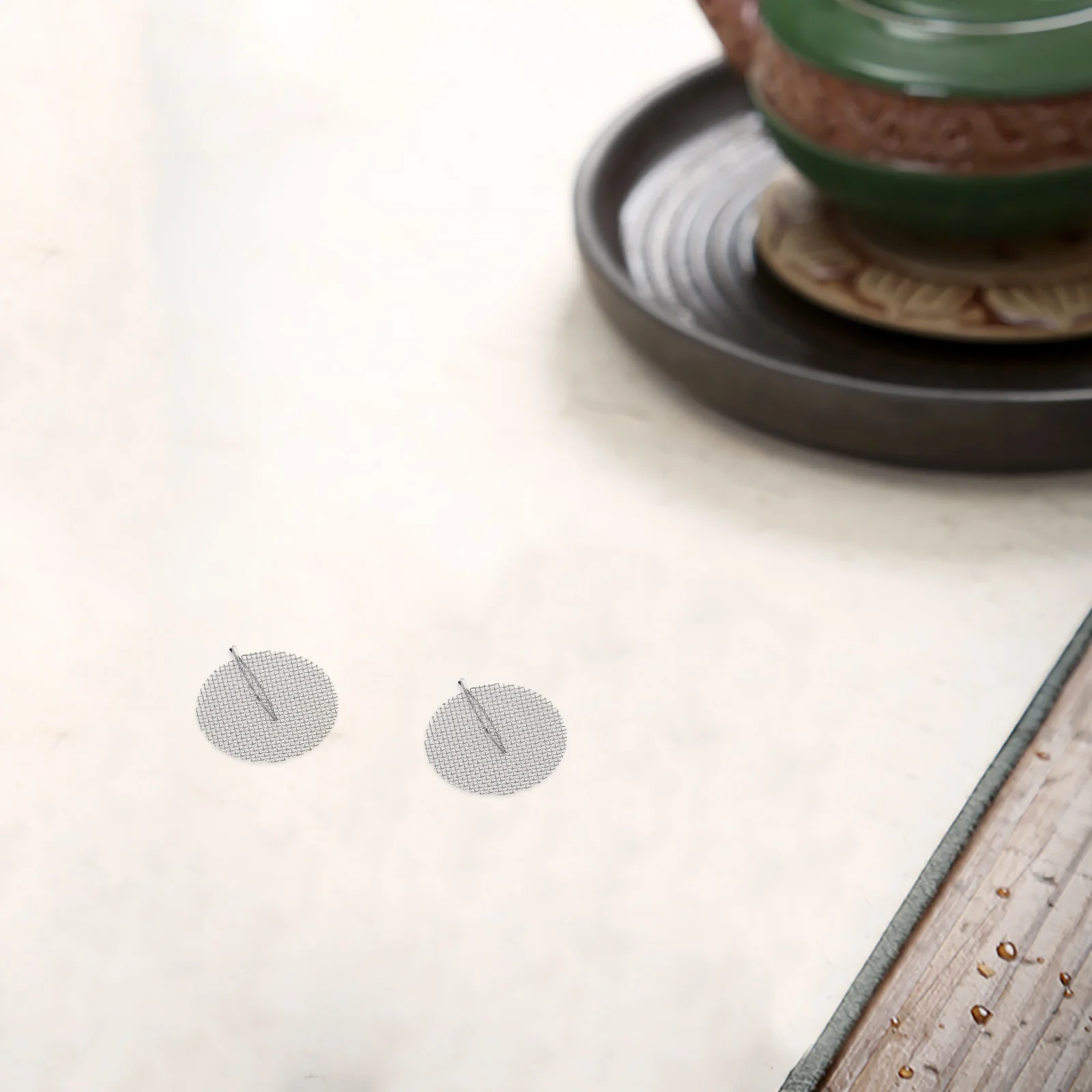 

2Pcs Purple Clay Teapot Filter Stainless Steel Fine Mesh Detachable Strainer Insert Tea Leaf Clog Prevention for Chinese