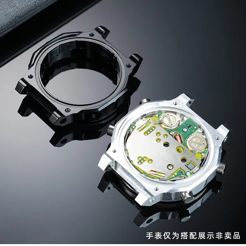 حافظة داخلية من سبائك الألومنيوم لأجزاء إصلاح المعادن Casio G-Shock GM-2100، GM2100، ملحقات حافظة بديلة معدلة