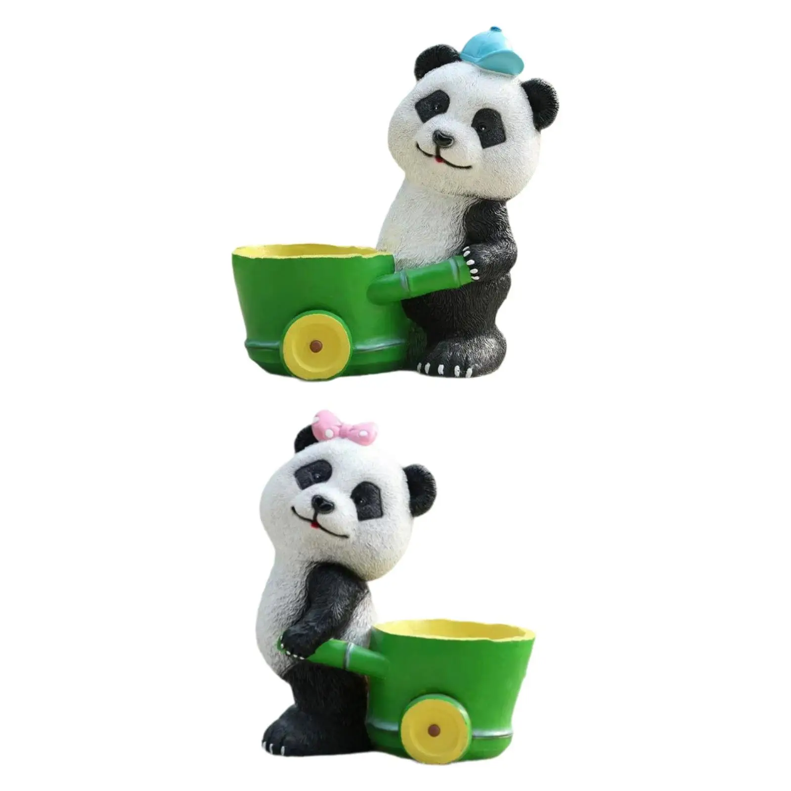 

Panda Statue Unique Gift Realistic Panda Figurine for Porch Lawn Outdoor