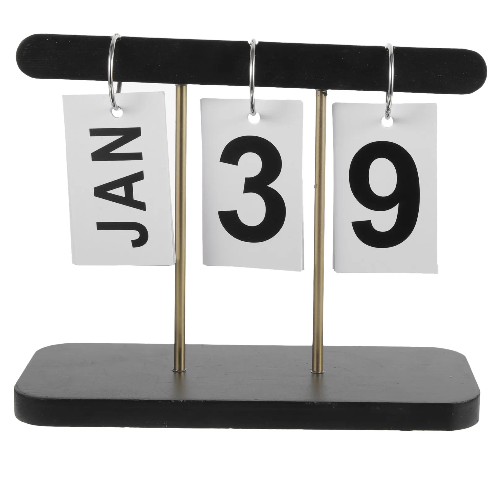

Rustic Wooden Desk Calendar Perpetual Flip Coil Ring Desktop Calendar for Home Office Classroom Decorative Desk Accessories