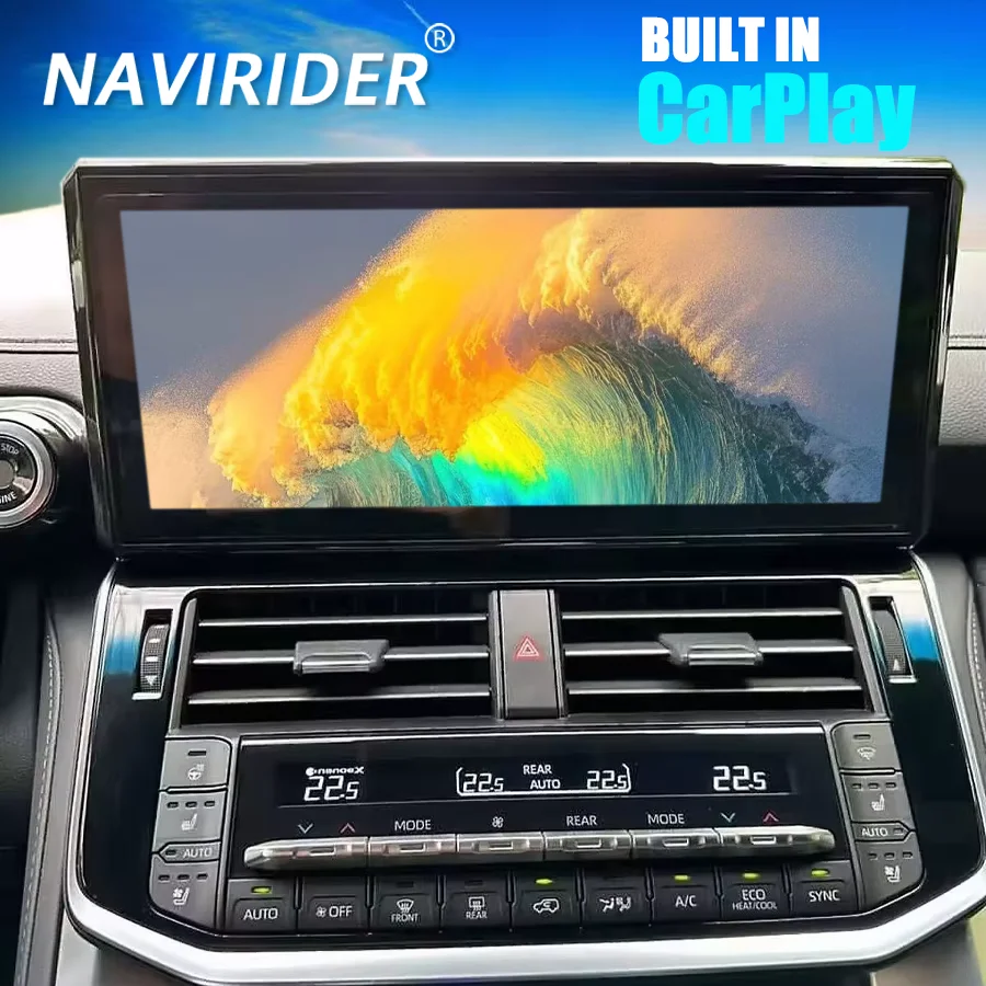 12.3inch Android15 Auto Car Radio For Toyota Land Cruiser 300 LC300 2022 2023 Multimedia Player Navigation GPS Carplay Stereo