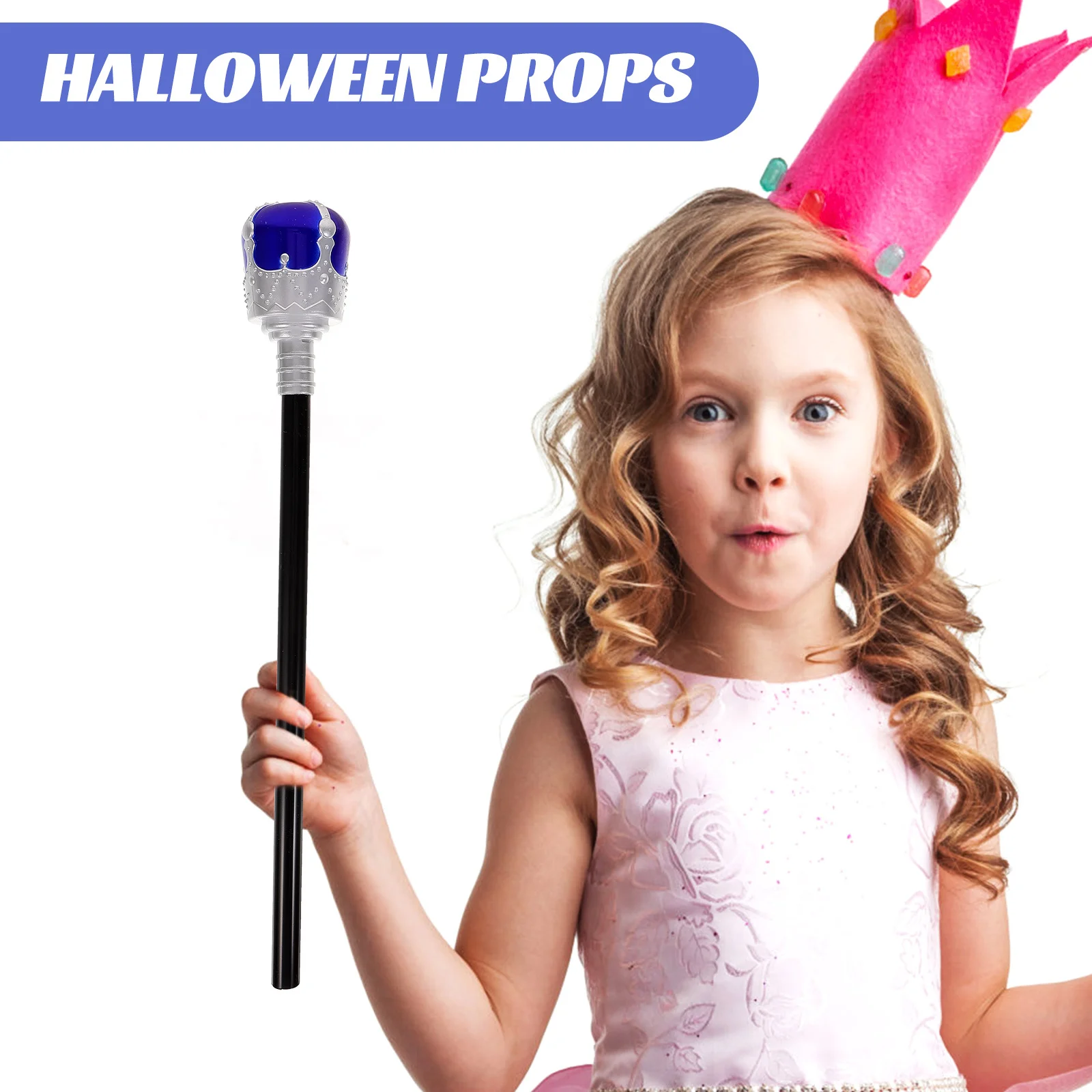 Halloween-Glühstab für Kinder, Party-Dekoration, langlebig, leicht, für Königszepter, Zauberstäbe für Nachtfeier, Königszepter für Kinder