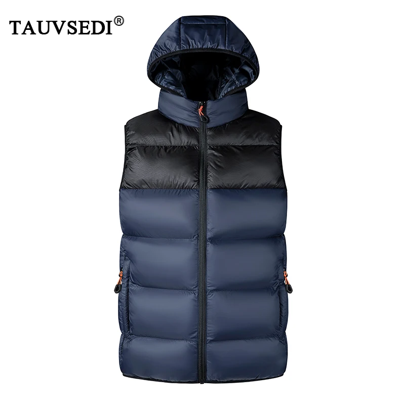 

Autumn Winter Men Hooded Casual Sleeveless Vests Jackets Coat Man Detachable Hat Waistcoat Vest Male Overcoat Vest Plus Size 7XL