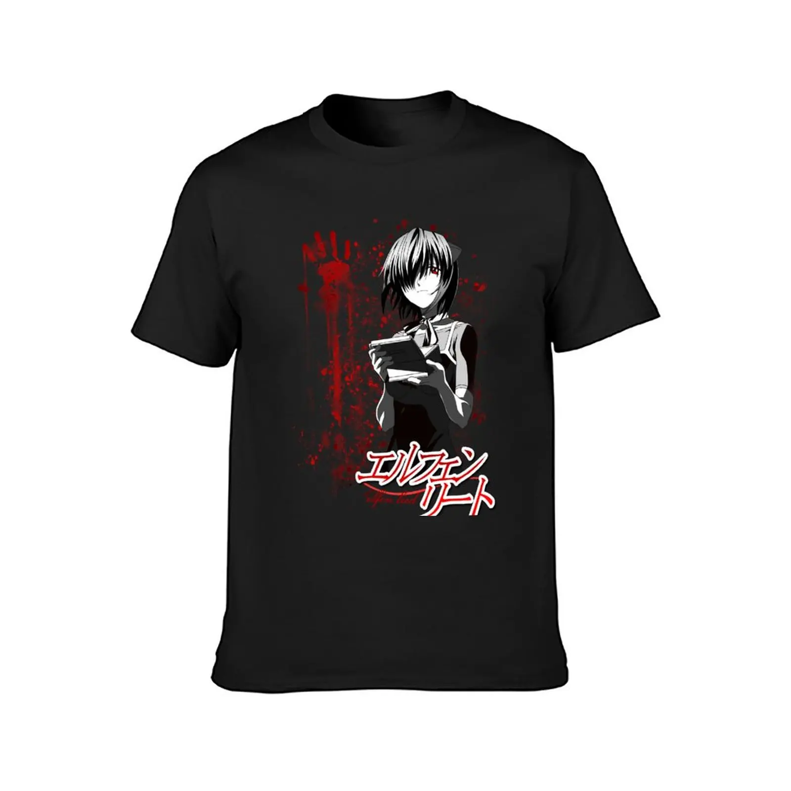 Elfen Lied T-Shirt funny meme t-shirts plus sizes Luxury man rapper graphic tees t shirts for men pack