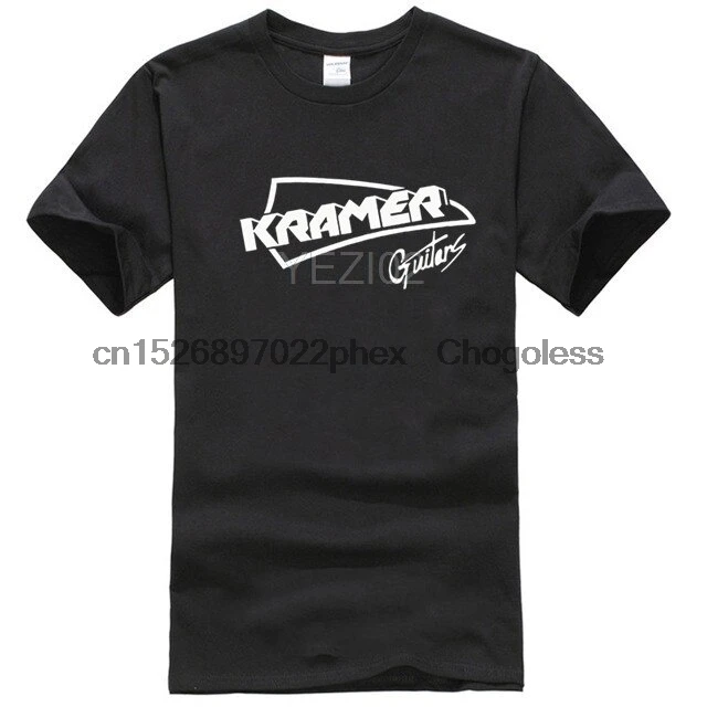 Camiseta Kramer Guitars XXL- XL- L- M- S- Size Guitars Electric T-Shirt men's top tees new cotton tshirt men summer fashion t