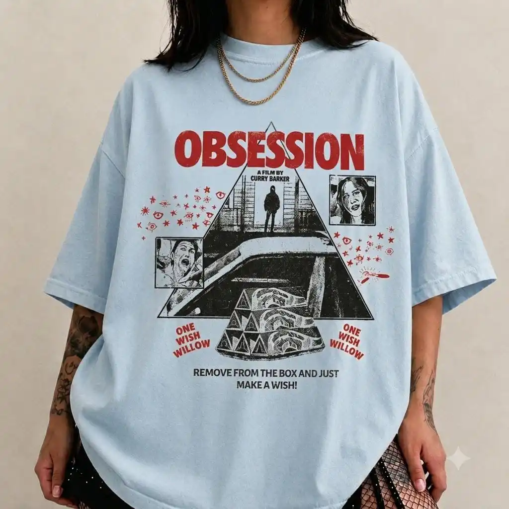 Vintage Obsession Graphic Tee, Obsession One Wish Willow Movie , Flim T-Shirt, Horror Fan Shirt Gift Graphic Tee