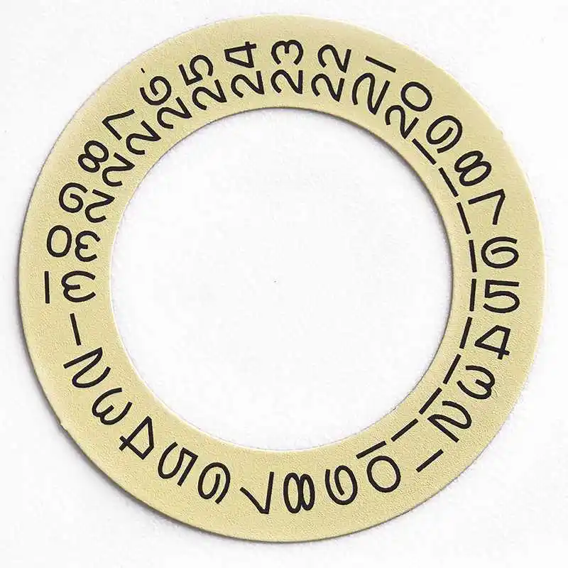 Watch Parts Vintage RLX Font White Date Wheel Calendar Disc