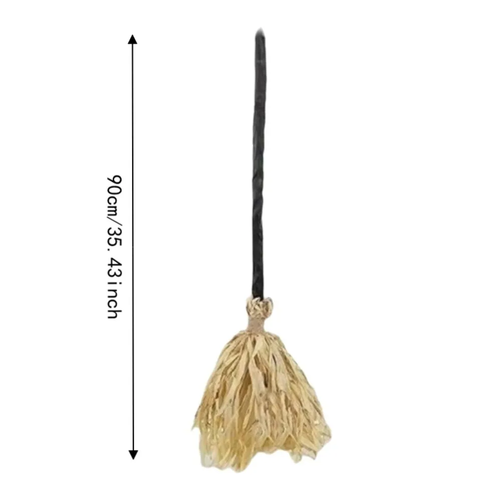 Glowing Animated Dancing Witch Broom Bendable Stick Movable Halloween Magic Witch Broomstick Walking Feet with Sounds 6