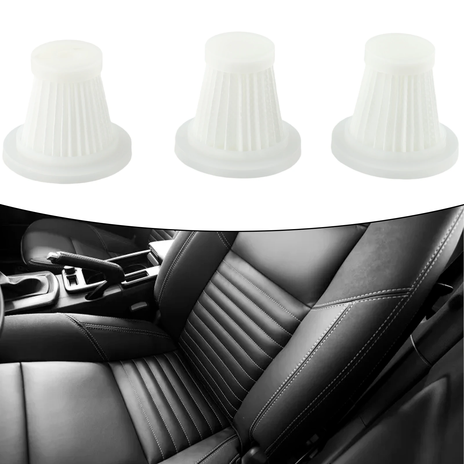 Filtro de piezas lavable y reutilizable para miniaspiradora inalámbrica, accesorios de repuesto para el hogar, 1/3 unidades