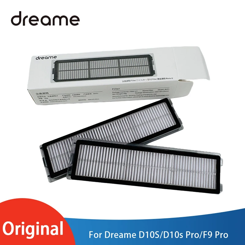 Original Dust Box HEPA Filter Spare Parts For Dreame Bot D10S/D10s Pro/F9 Pro Robot Vacuum Cleaner Accessories
