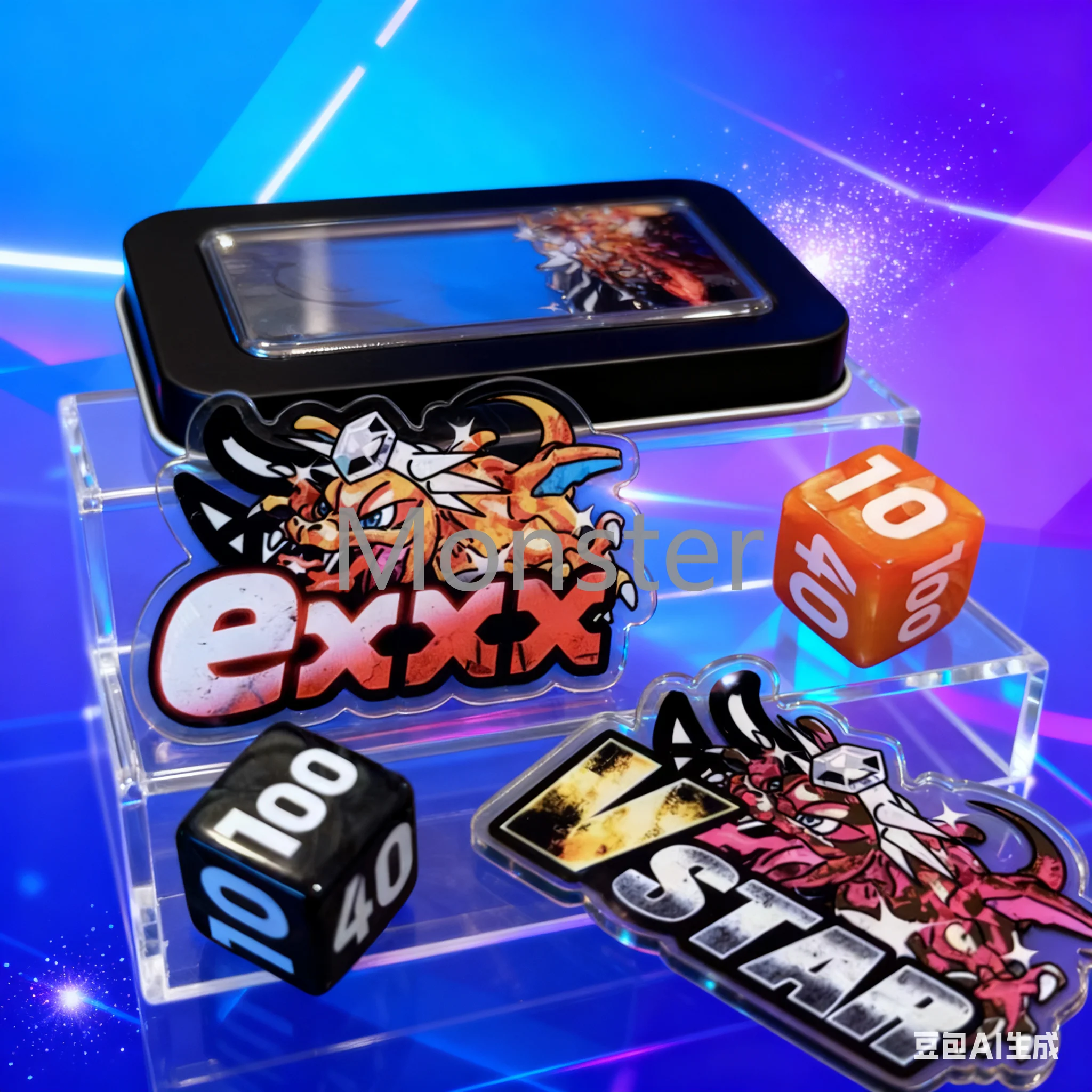 ptcg-pokemon-terastal-charizard-role-playing-game-match-scoring-damage-counter-damage-indicator-dice-used-board-vstar-boradgift