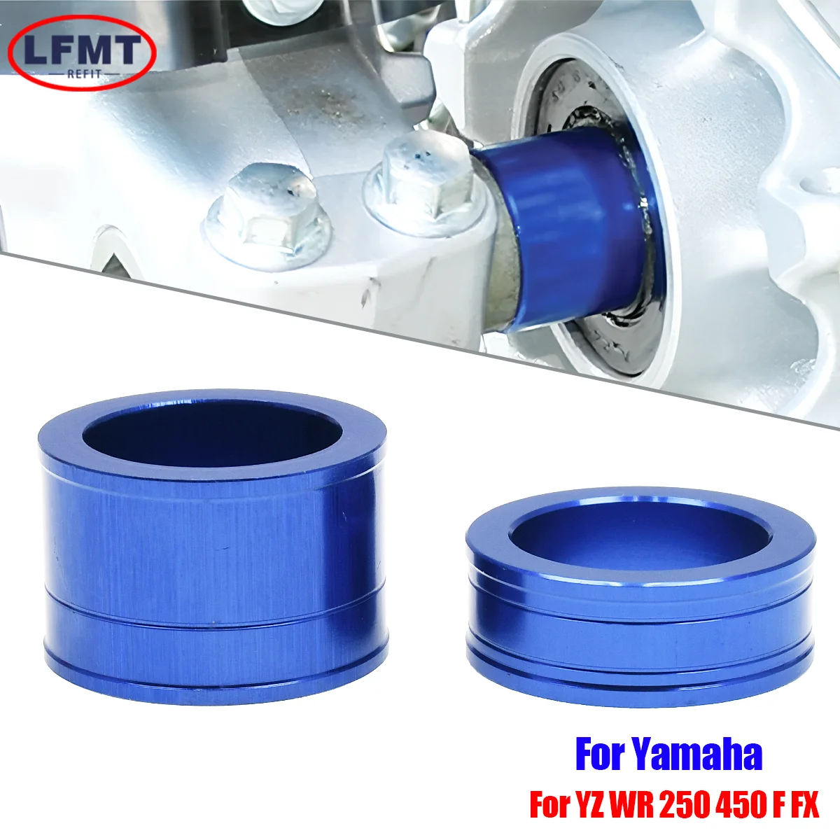 For Yamaha YZ 250F 450F 250FX 450FX Motorcycle CNC Aluminum Front Rear Wheel Hub Spacer WR250F WR450F YZF WR Dirt Bike Motocross