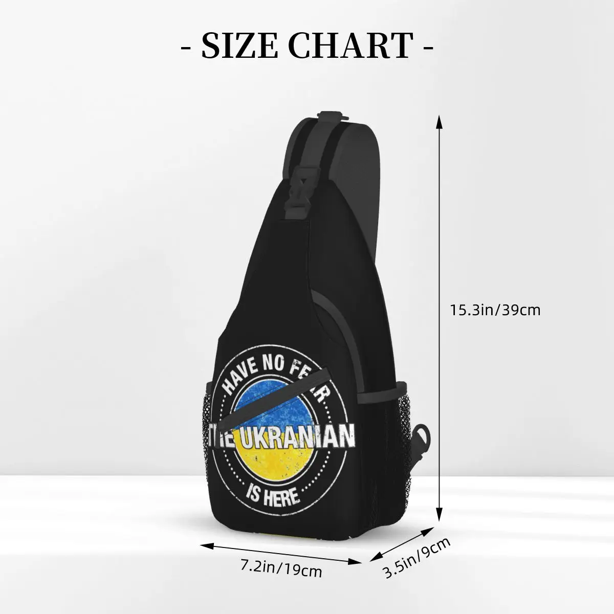 The Ukrainian Is Here Sling Bag Chest Crossbody Shoulder Sling Backpack Travel Hiking Daypacks Have No Fear Cool Satchel