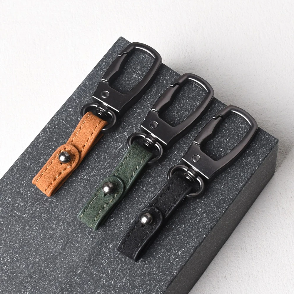 Handmade Genuine Leather Keyring DIY Car Keychain Key Holder Keys Organizer High Quality Charms Keychain Accessories