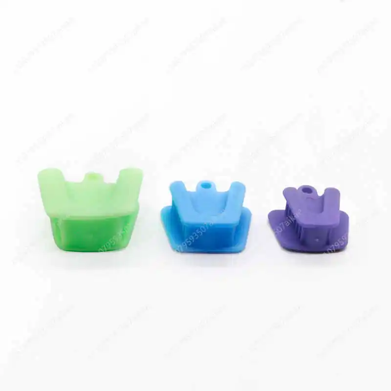 10pcs Mouth Prop Bite Rubber Opener Retractor Dental Silicone Occlusal Pad Teeth Dentistry Tools Dentist Materials