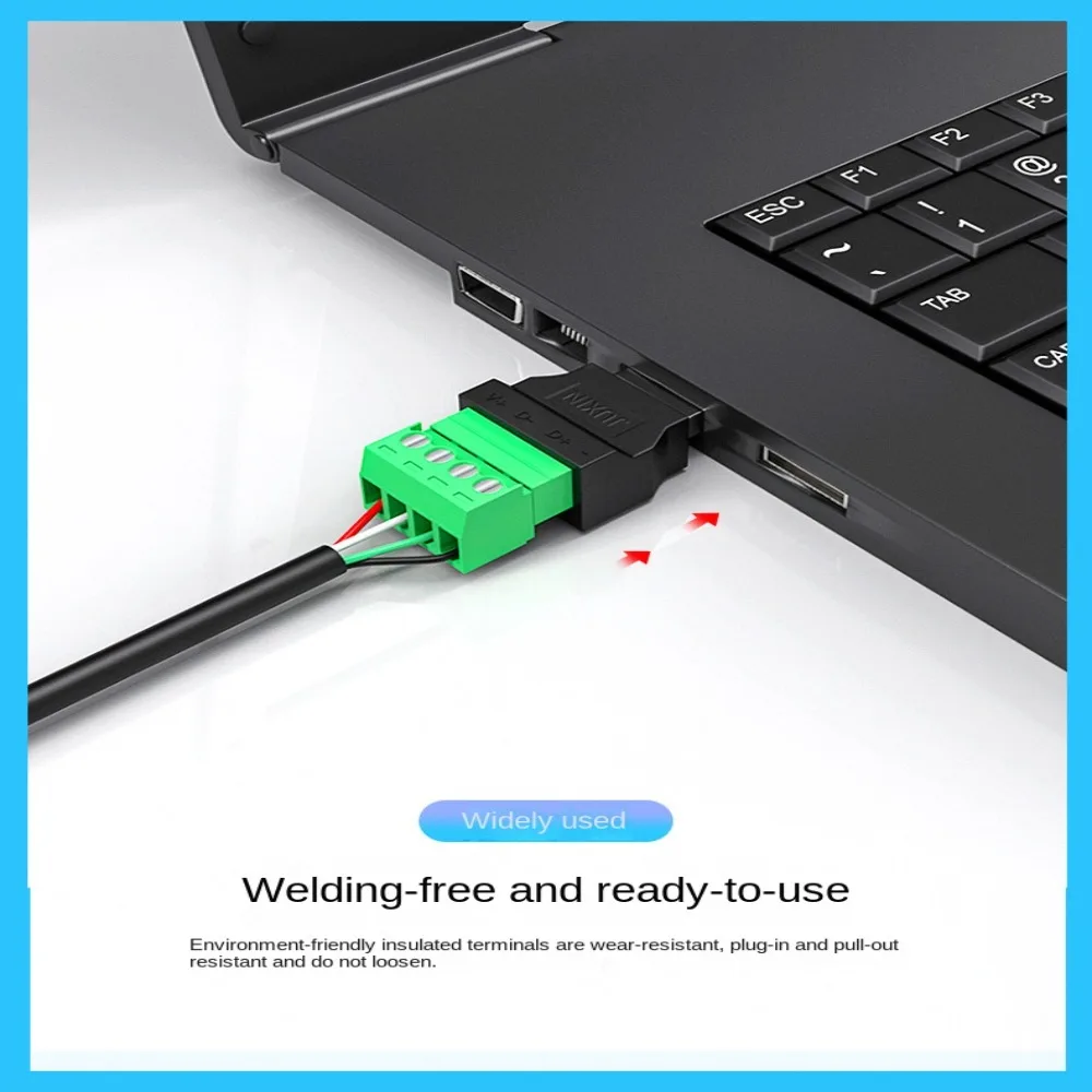 Enchufe USB USB 2,0, conector USB tipo A, conector adaptador Jack, conector de Terminal de tornillo de 4 pines, Terminal de giro USB de 4 pines